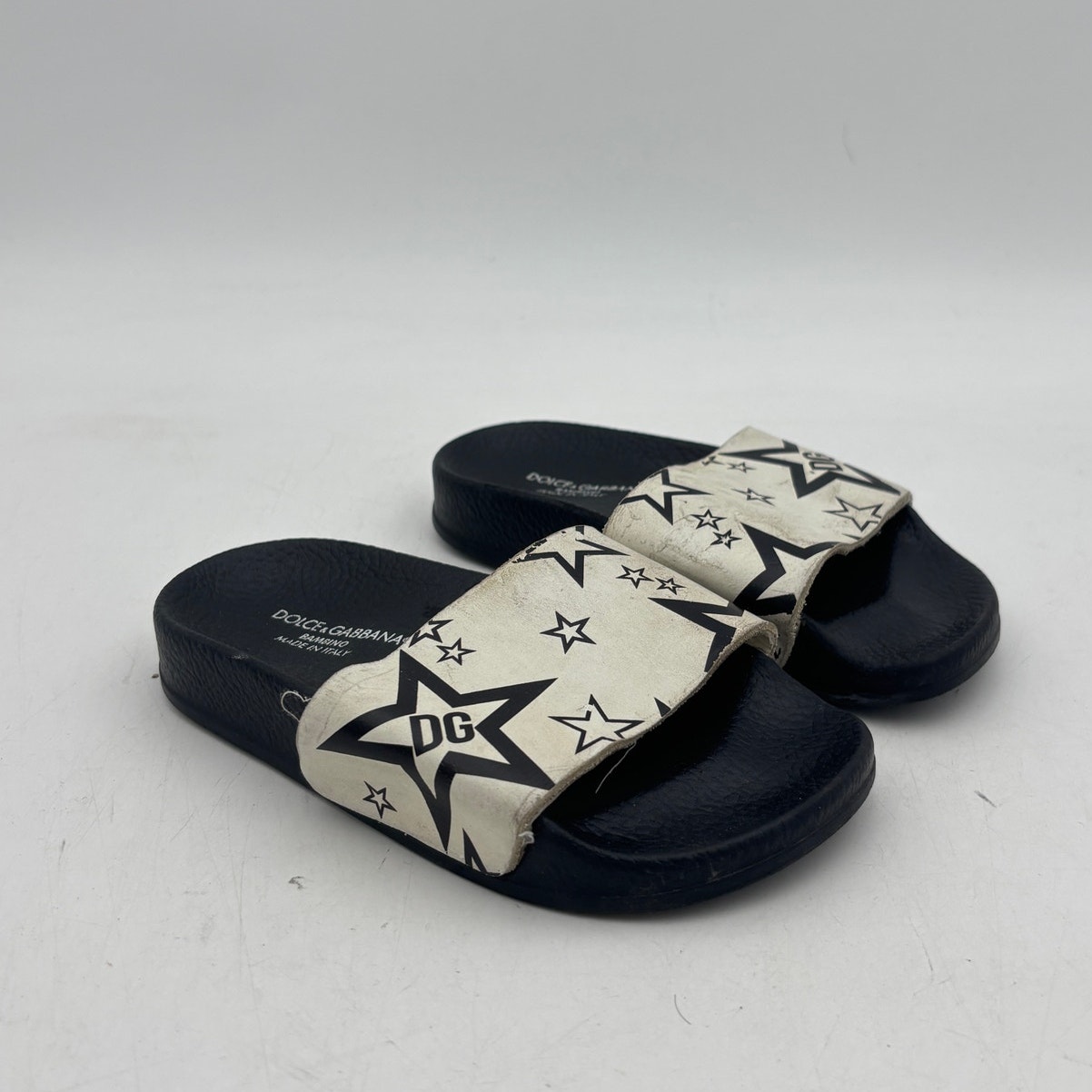 Dolce & Gabbana Bambino Star Slides Kid's Sandals Youth Size 27/28
